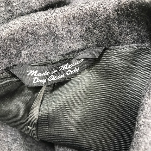 Vintage Bill Blass Tweed Wool Blazer 40R Solid Gray Sport Coat Jacket 3 Button - Picture 14 of 15